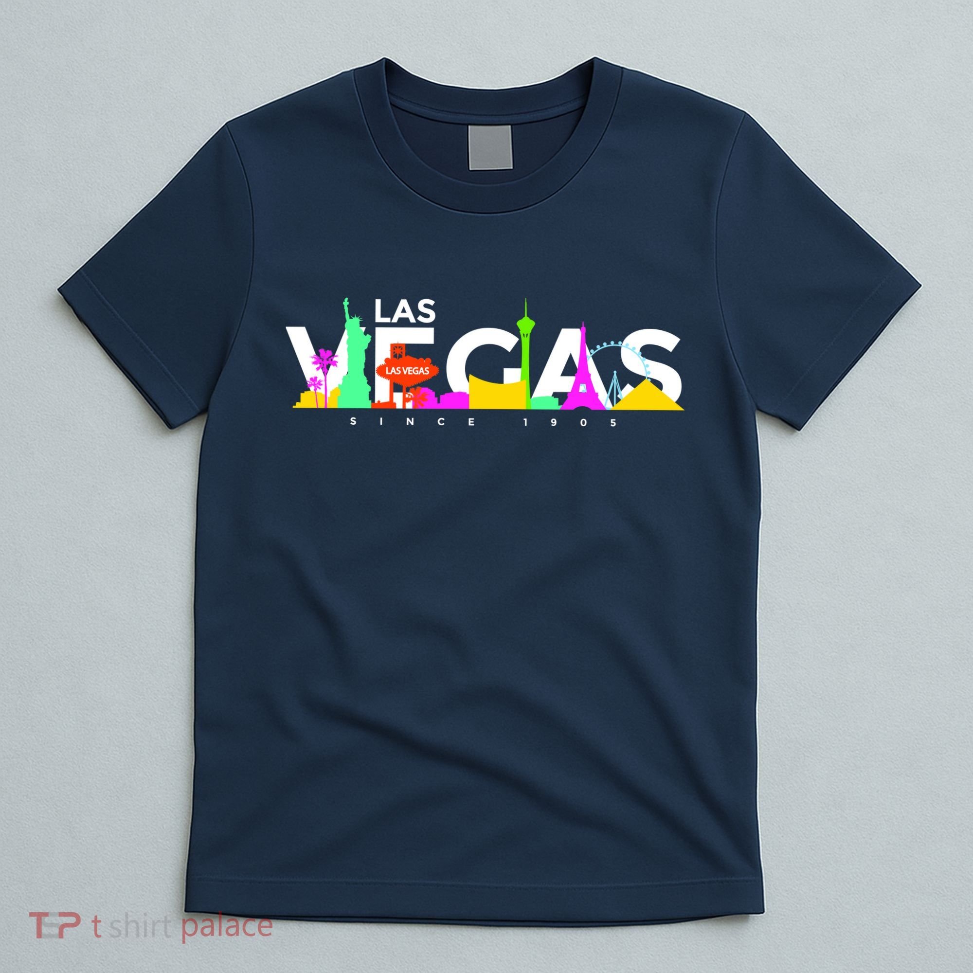 Las Vegas Colorful Skyline T-Shirt