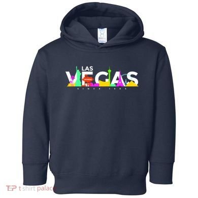 Las Vegas Colorful Skyline Toddler Hoodie