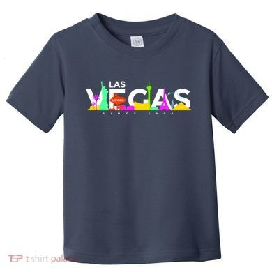 Las Vegas Colorful Skyline Toddler T-Shirt