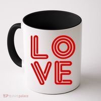 Love Valentines Day Word Logo Coffee Mug thumb 0
