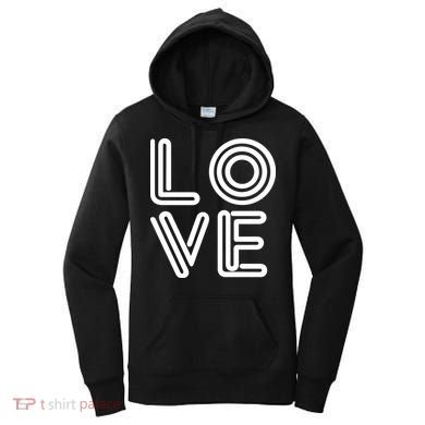 Love Valentines Day Word Logo Women's Hoodie