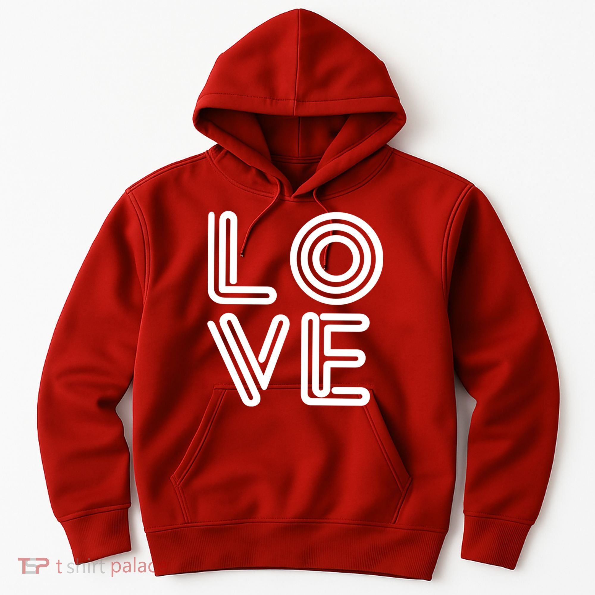Love Valentines Day Word Logo Hoodie
