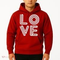 Love Valentines Day Word Logo Hoodie thumb 2