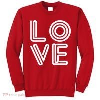 Love Valentines Day Word Logo Sweatshirt thumb 0