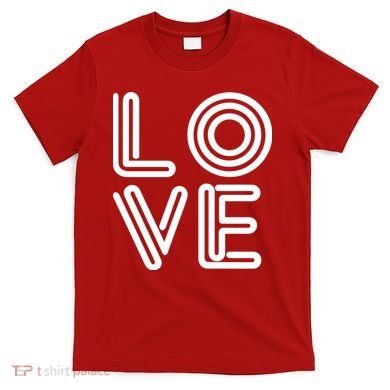 Love Valentines Day Word Logo T-Shirt