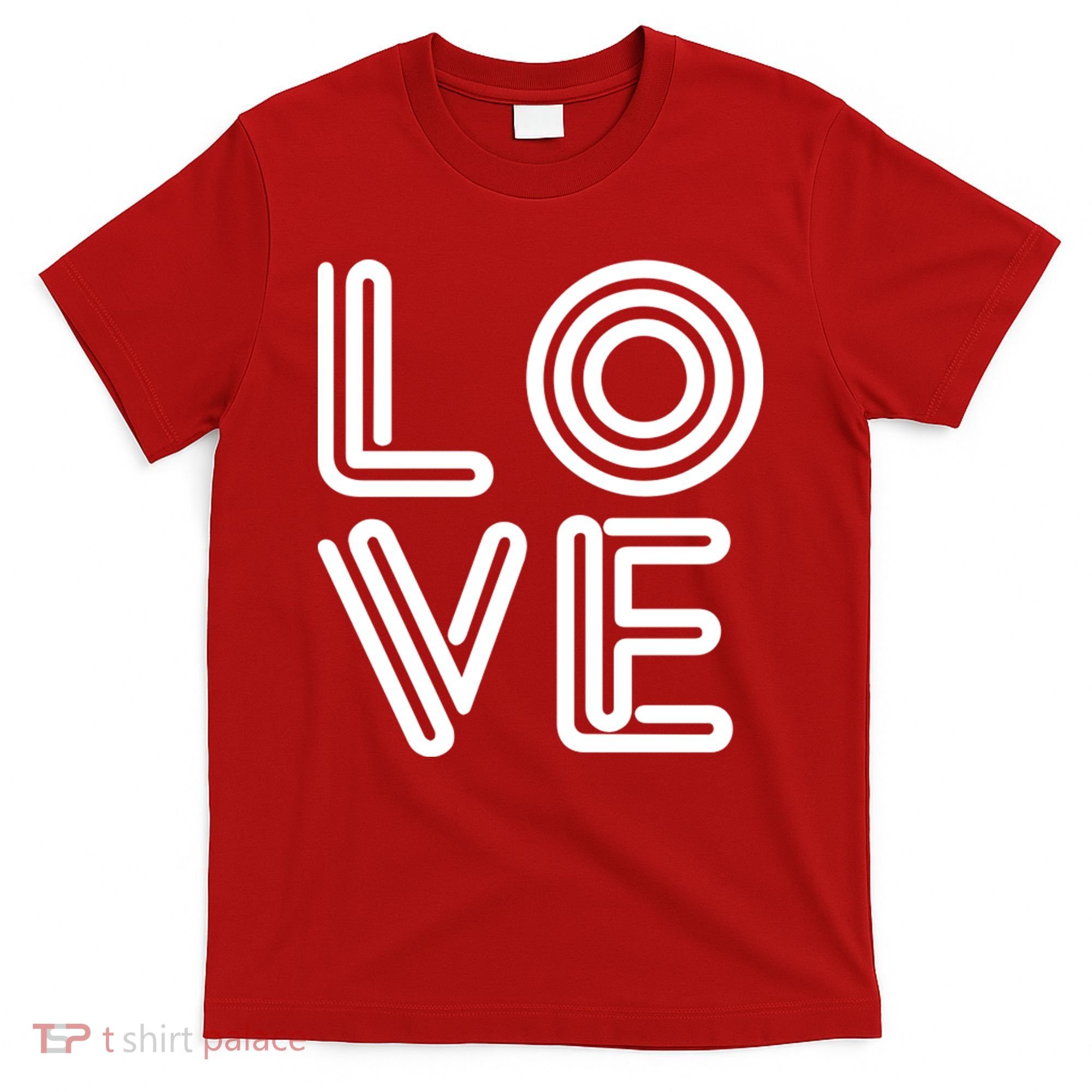 Love Valentines Day Word Logo T-Shirt