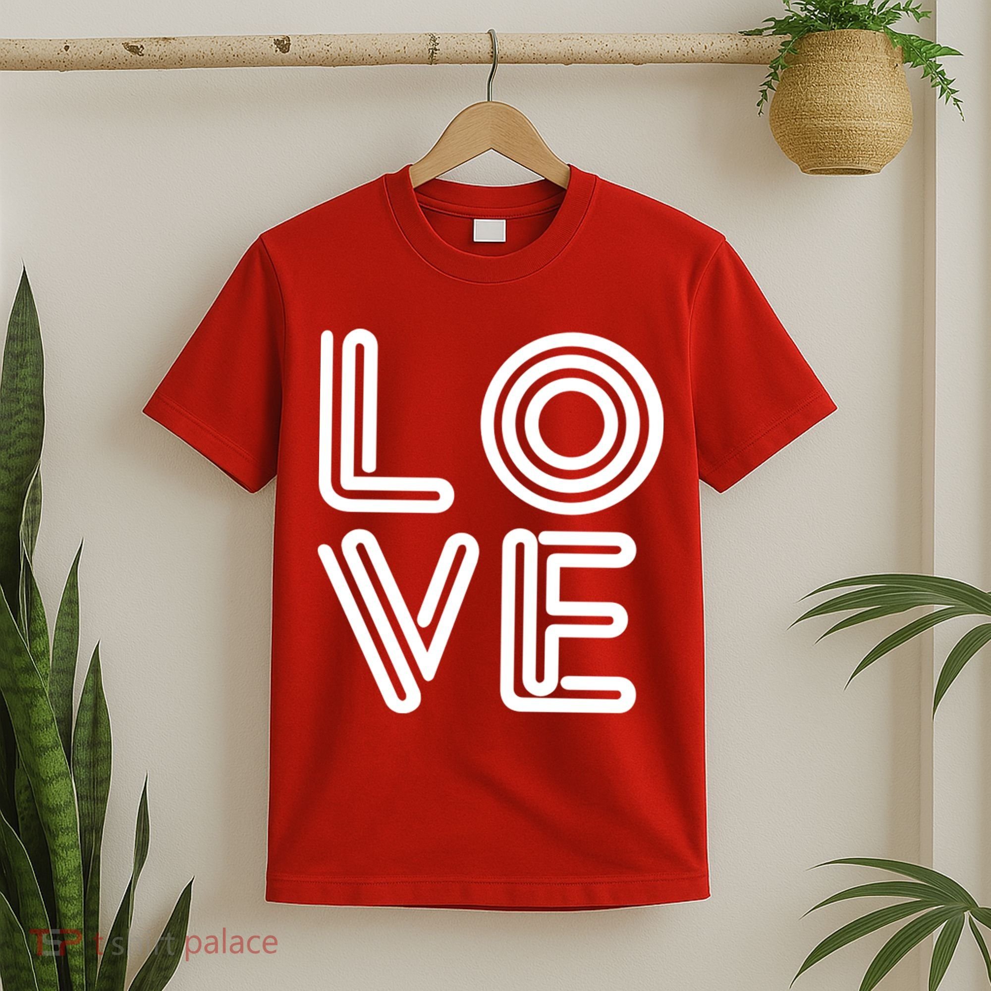 Love Valentines Day Word Logo T-Shirt