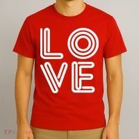 Love Valentines Day Word Logo T-Shirt thumb 3