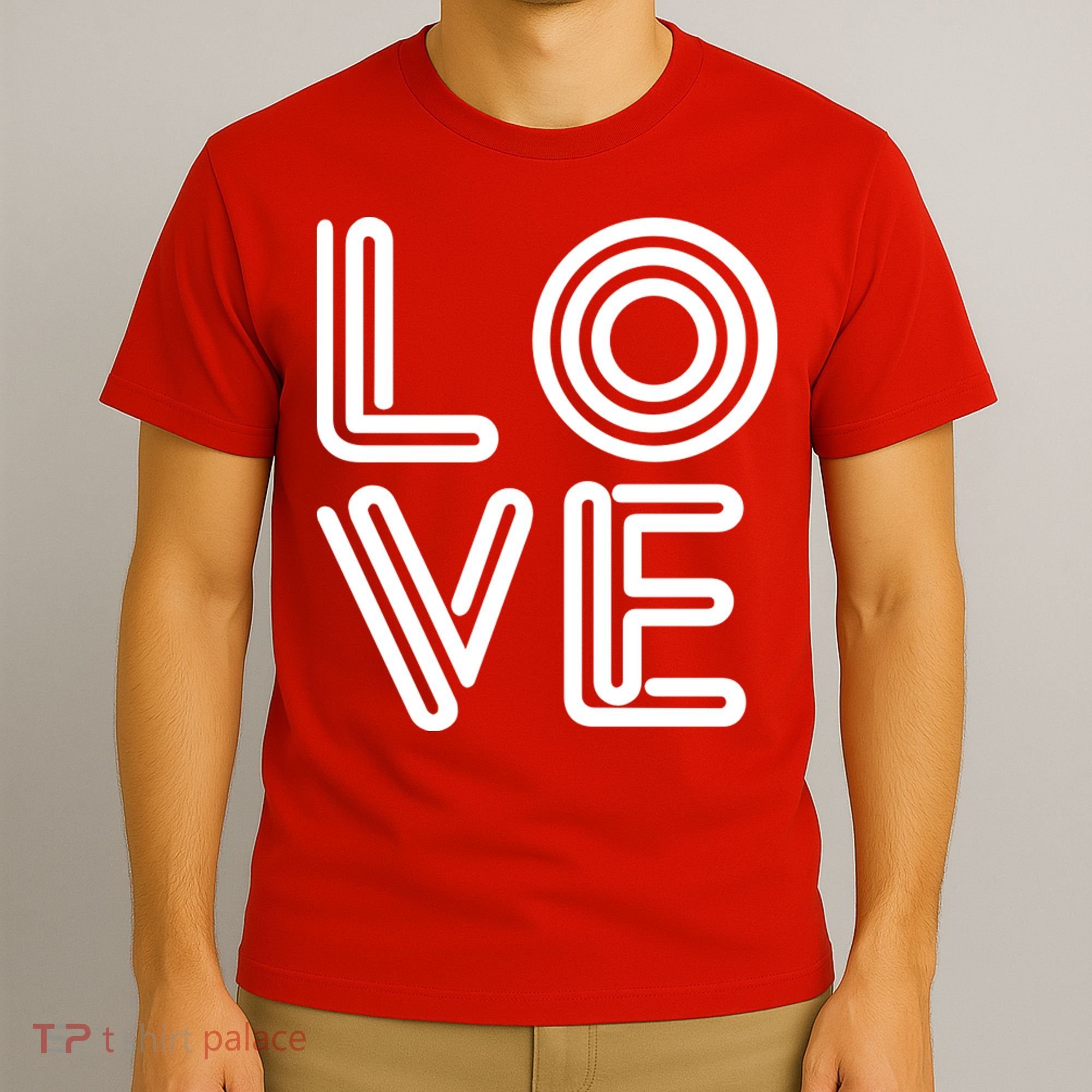 Love Valentines Day Word Logo T-Shirt