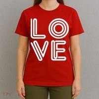 Love Valentines Day Word Logo T-Shirt thumb 4