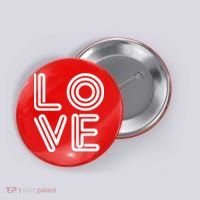 Love Valentines Day Word Logo Button thumb 0