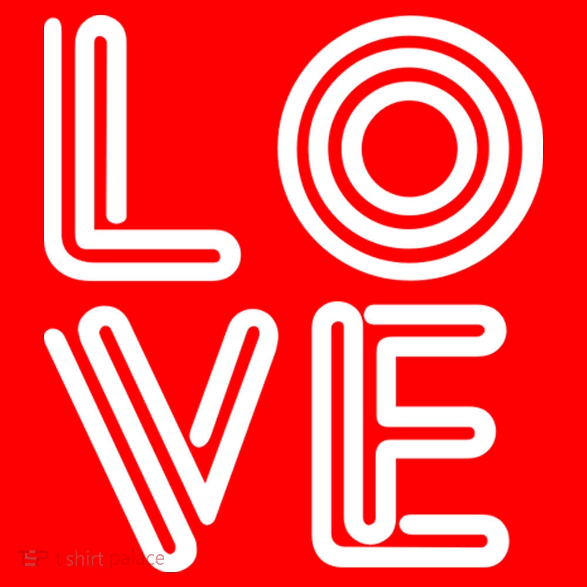 Love Valentines Day Word Logo Mousepad