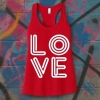 Love Valentines Day Word Logo Women's Tank Top thumb 3