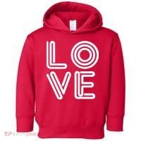 Love Valentines Day Word Logo Toddler Hoodie thumb 0