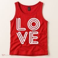 Love Valentines Day Word Logo Tank Top thumb 2