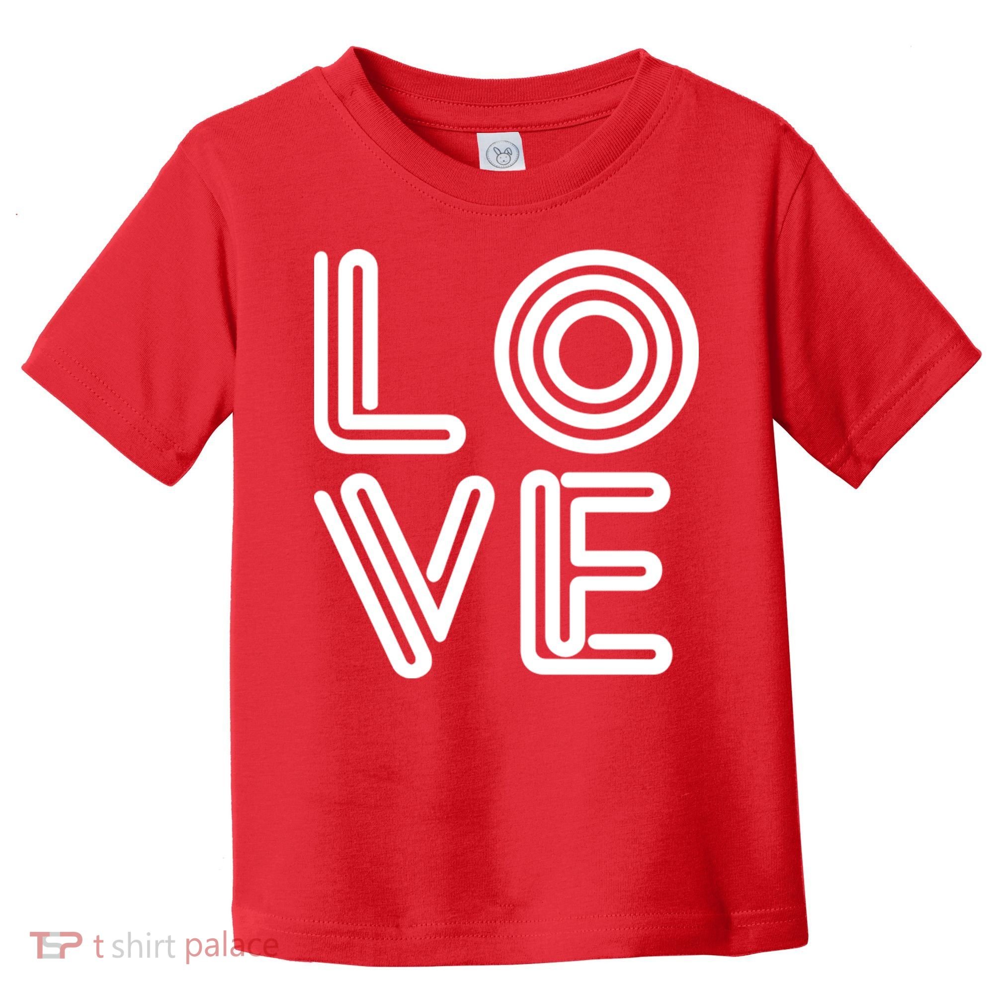 Love Valentines Day Word Logo Toddler T-Shirt
