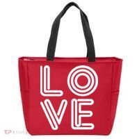 Love Valentines Day Word Logo Tote Bag thumb 0