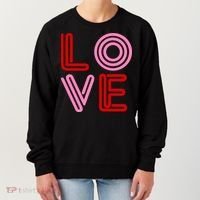 Love Valentines Day Pink And Red Logo Women's Sweatshirt thumb 0