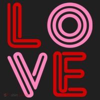 Love Valentines Day Pink And Red Logo Women's Sweatshirt thumb 2