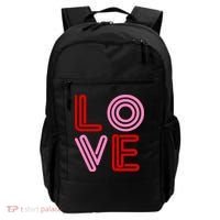 Love Valentines Day Pink And Red Logo Backpack thumb 0