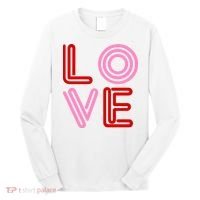 Love Valentines Day Pink And Red Logo Long Sleeve Shirt thumb 0