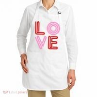 Love Valentines Day Pink And Red Logo Apron thumb 2