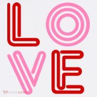 Love Valentines Day Pink And Red Logo Women's Hoodie thumb 2