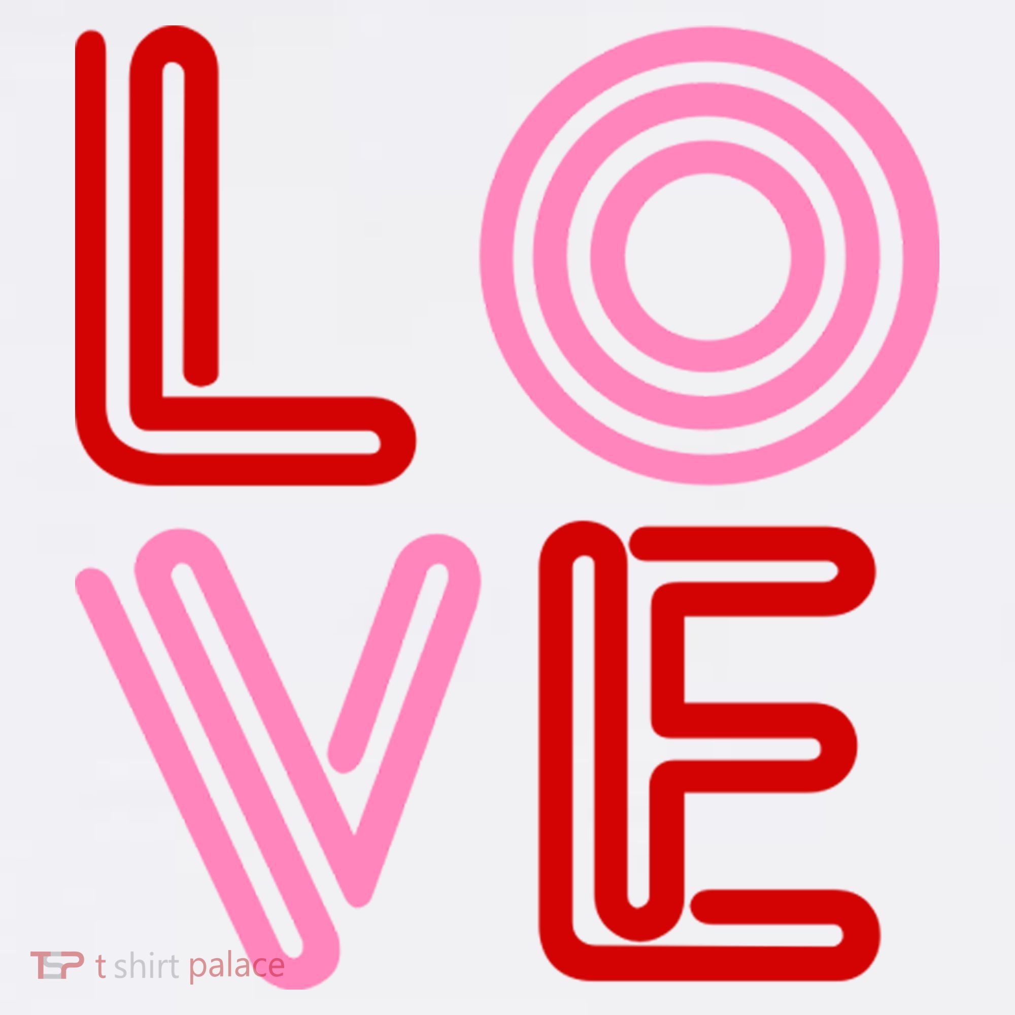 Love Valentines Day Pink And Red Logo Women's Hoodie