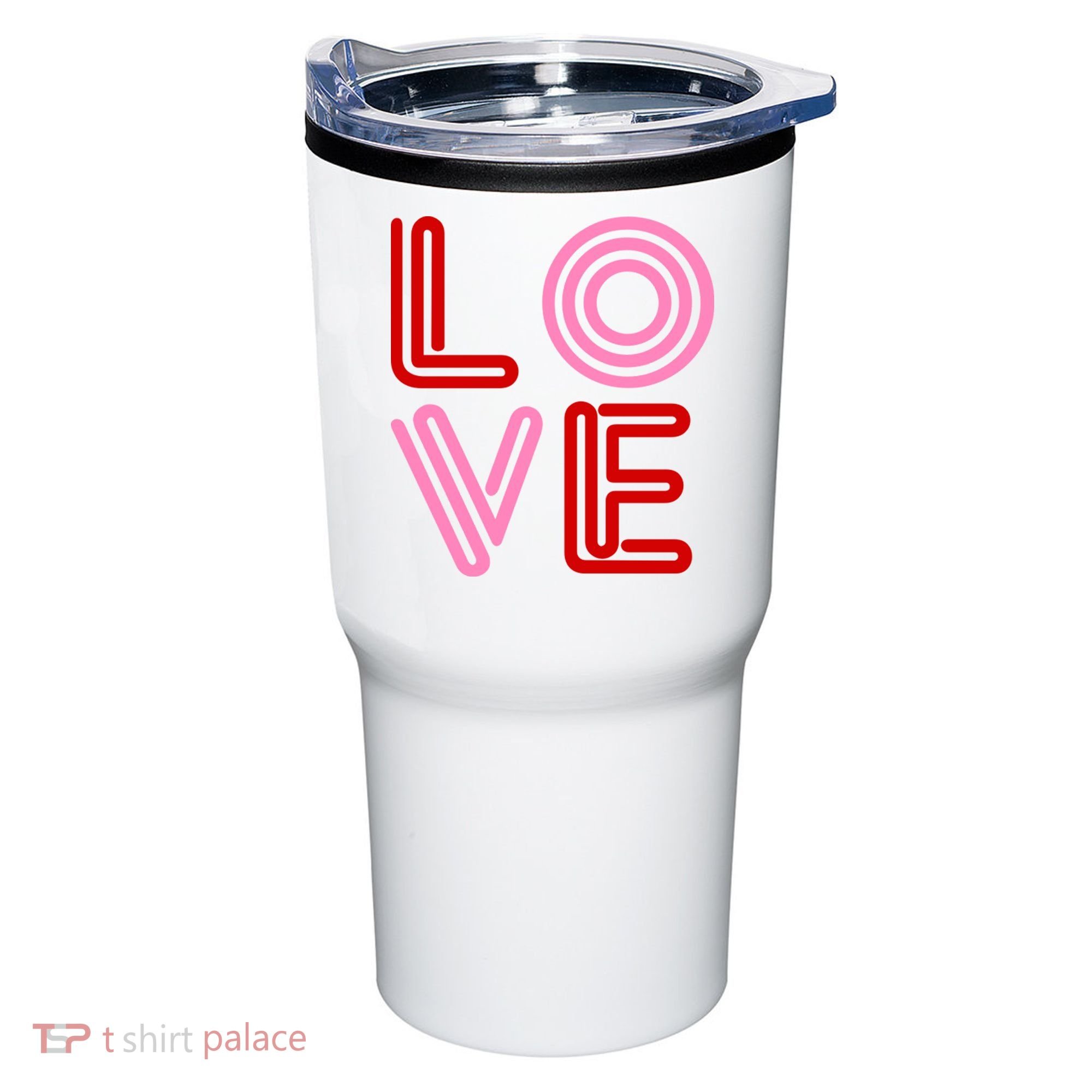 Love Valentines Day Pink And Red Logo Tumbler