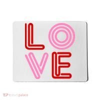 Love Valentines Day Pink And Red Logo Mousepad thumb 0