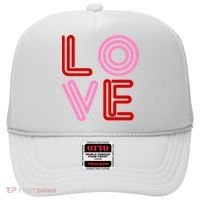 Love Valentines Day Pink And Red Logo Hat thumb 0