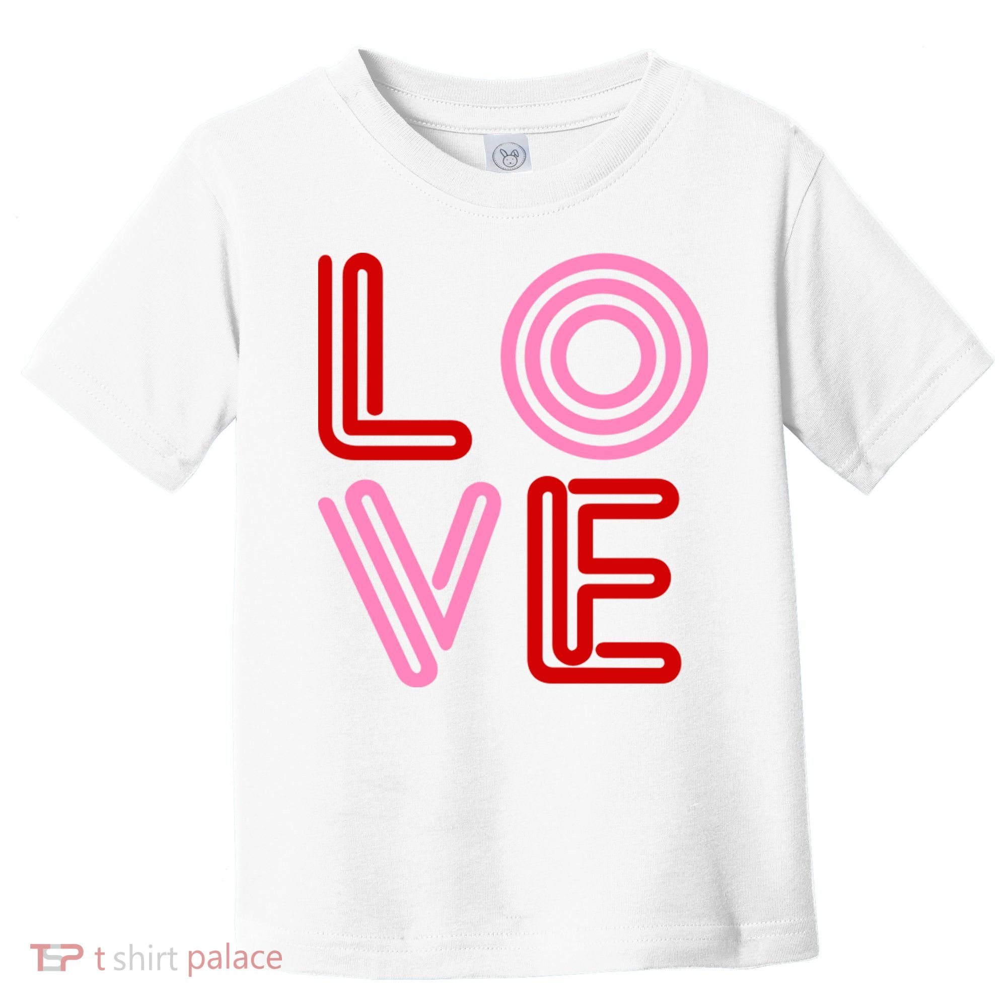 Love Valentines Day Pink And Red Logo Toddler T-Shirt