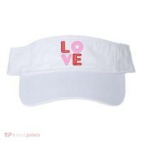 Love Valentines Day Pink And Red Logo Visor thumb 0