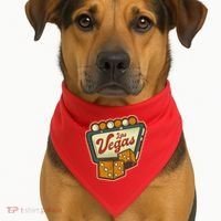 Las Vegas Dice USA-Made Doggie Bandana thumb 1