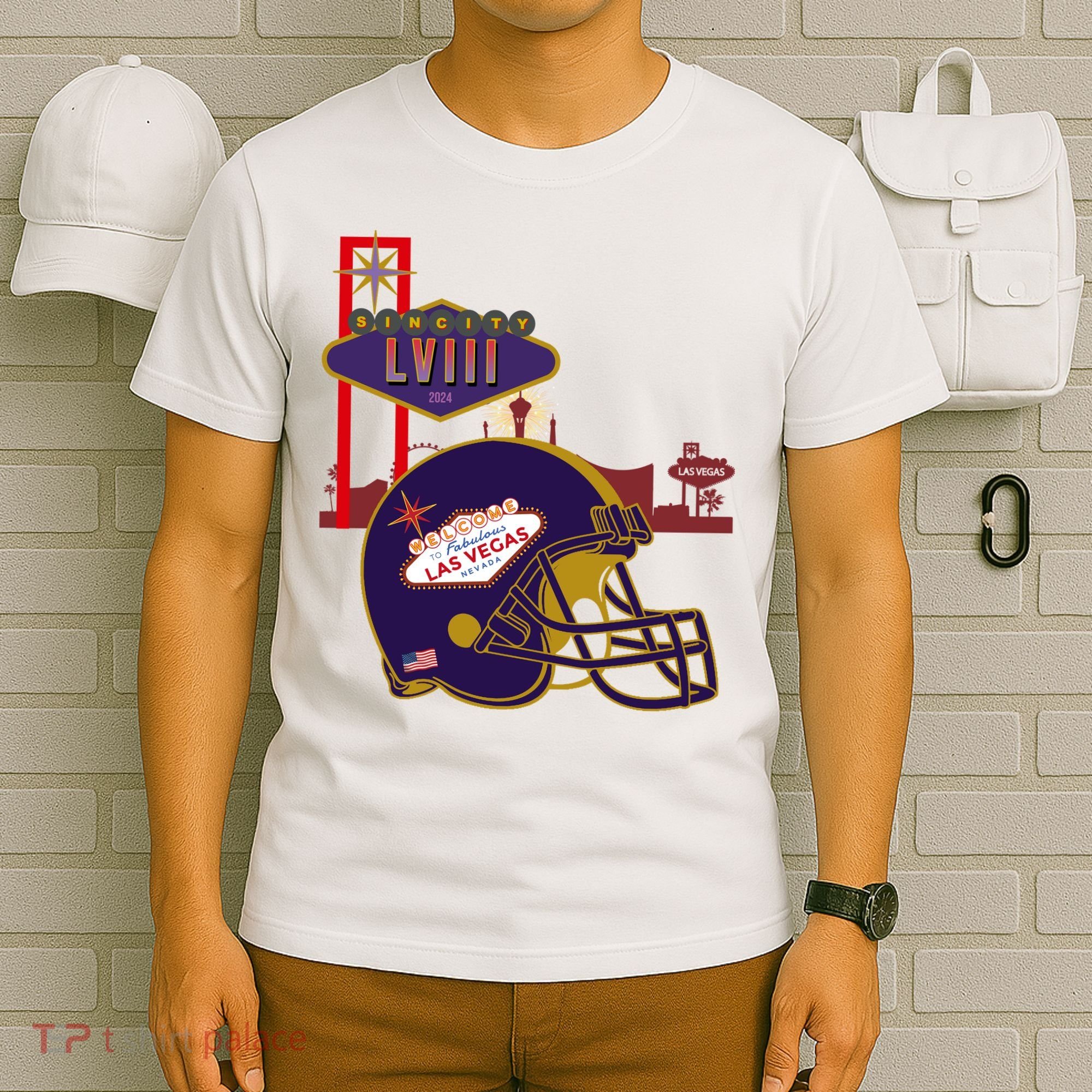 Las Vegas Football Party 2024 Football T-Shirt