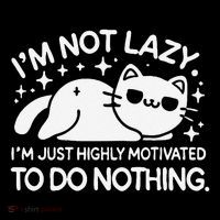 Lazy Vs I’M Just Highly Motivated To Do Nothing Funny Cat Coffee Mug thumb 5