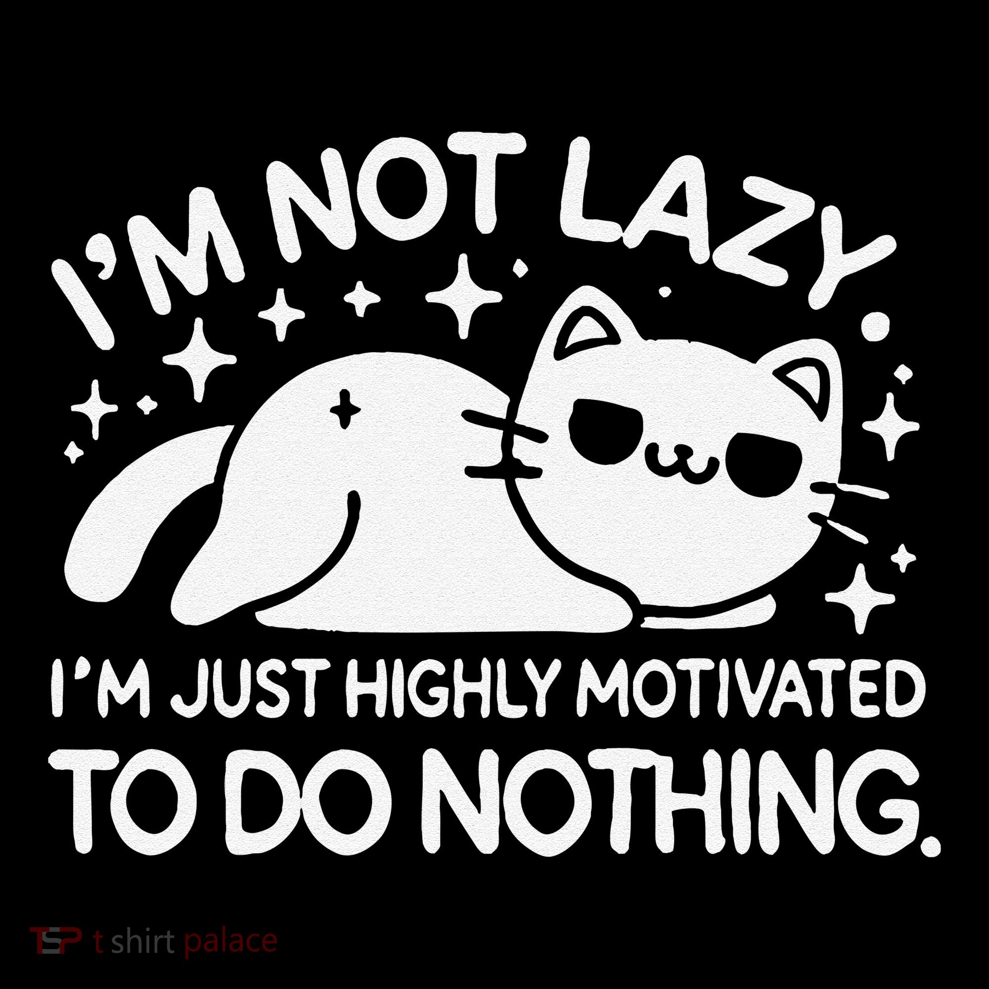 Lazy Vs I’M Just Highly Motivated To Do Nothing Funny Cat Coffee Mug