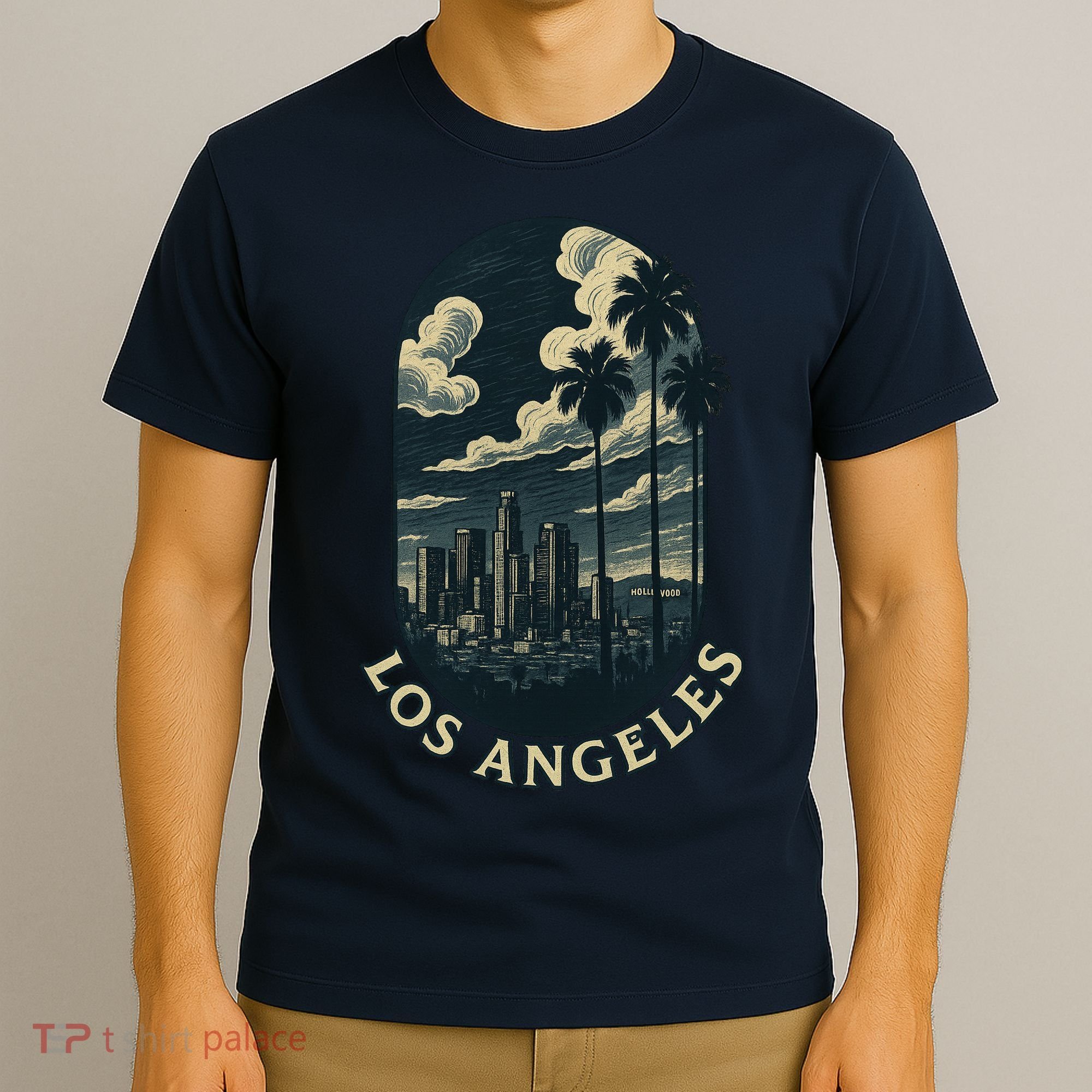 LA Vintage Los Angeles Skyline Retro  T-Shirt
