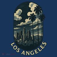LA Vintage Los Angeles Skyline Retro  T-Shirt thumb 7