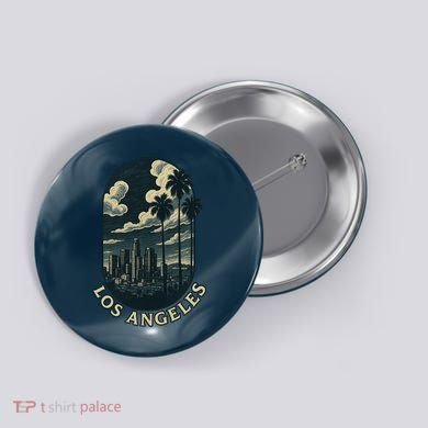 LA Vintage Los Angeles Skyline Retro  Button
