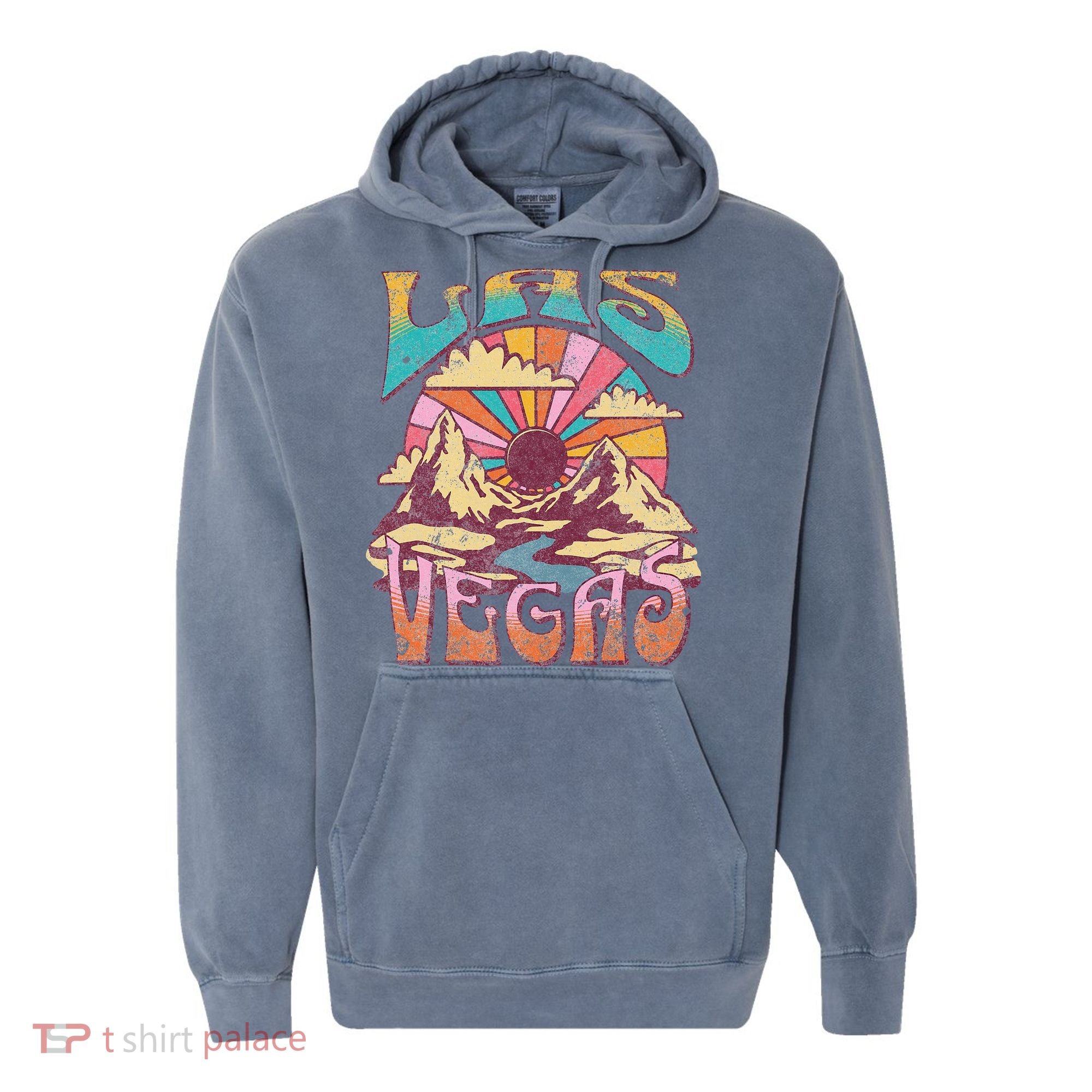 Las Vegas Comfort Colors Garment-Dyed Hooded Sweatshirt