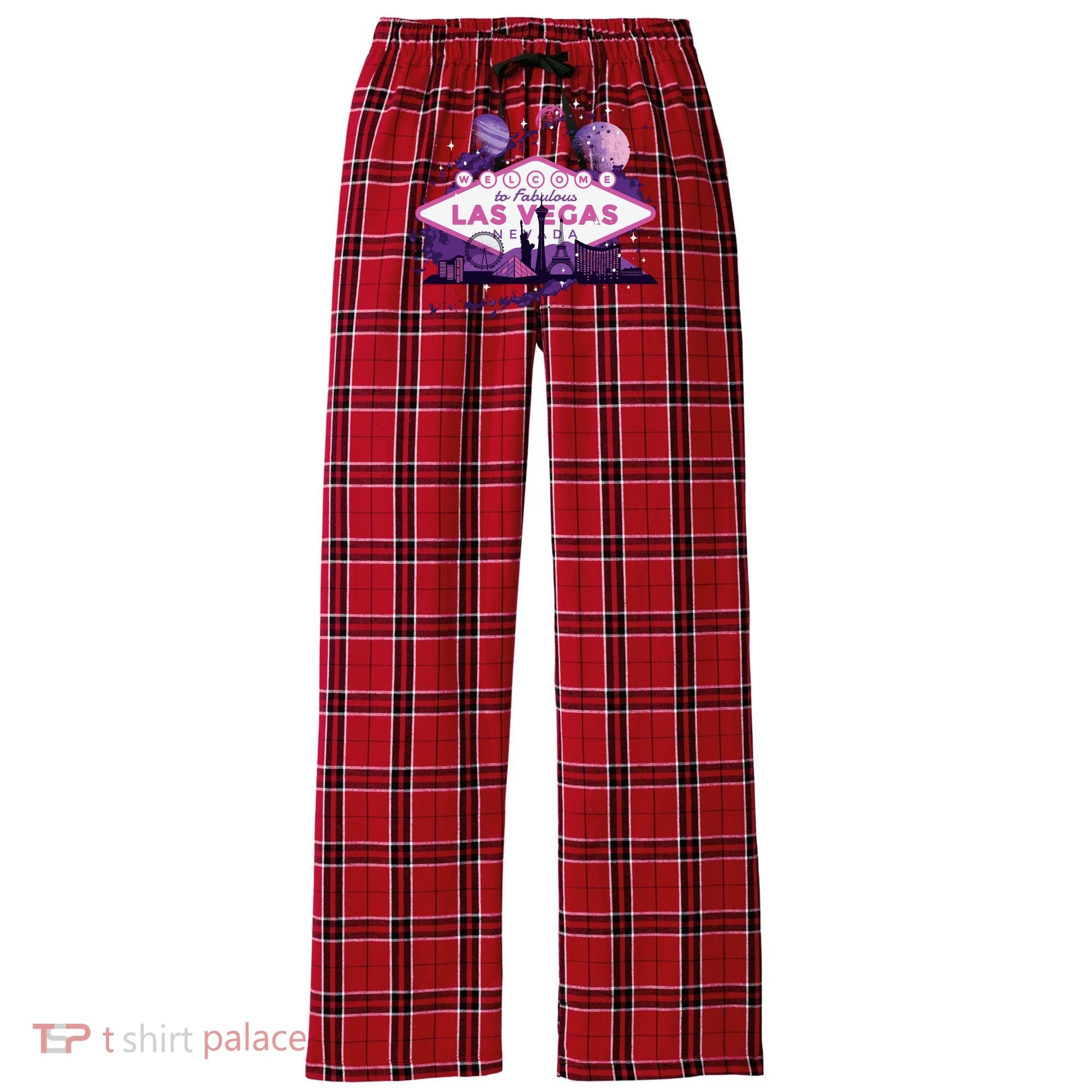 Las Vegas Women's Flannel Plaid Pajama Pants