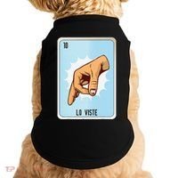 Lo Viste Mexican Slang Chicano Bingo Cards Doggie Tank thumb 0