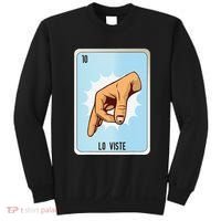 Lo Viste Mexican Slang Chicano Bingo Cards Sweatshirt thumb 0