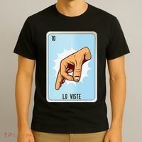 Lo Viste Mexican Slang Chicano Bingo Cards T-Shirt thumb 3