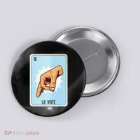 Lo Viste Mexican Slang Chicano Bingo Cards Button thumb 0
