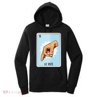 Lo Viste Mexican Slang Chicano Bingo Cards Women's Hoodie thumb 0