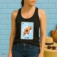 Lo Viste Mexican Slang Chicano Bingo Cards Women's Tank Top thumb 2