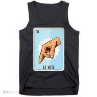 Lo Viste Mexican Slang Chicano Bingo Cards Tank Top thumb 0