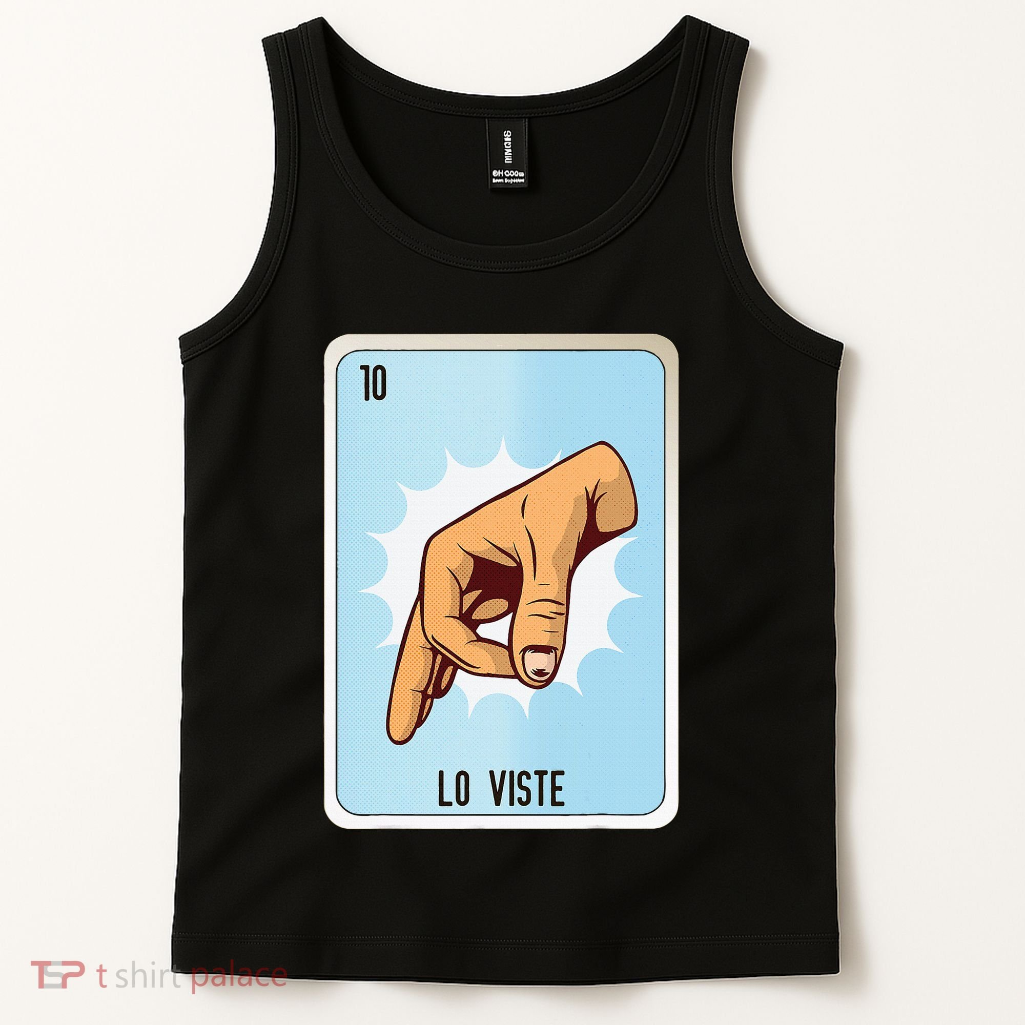 Lo Viste Mexican Slang Chicano Bingo Cards Tank Top